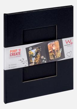 Pac Album Sort - 15,5x19 cm (16 Sorte sider / 8 ark)