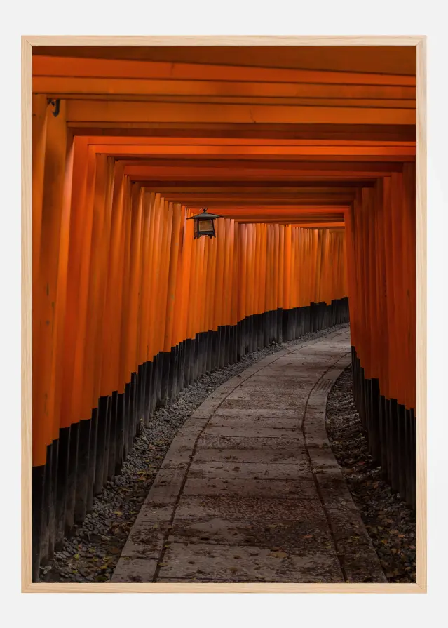 Orange tunnel Plakat