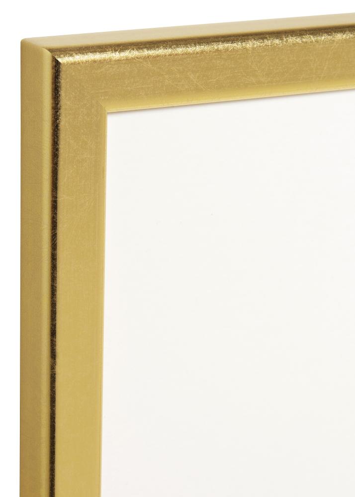 Ramme Slim Mat antirefleksglas Guld 13x18 cm