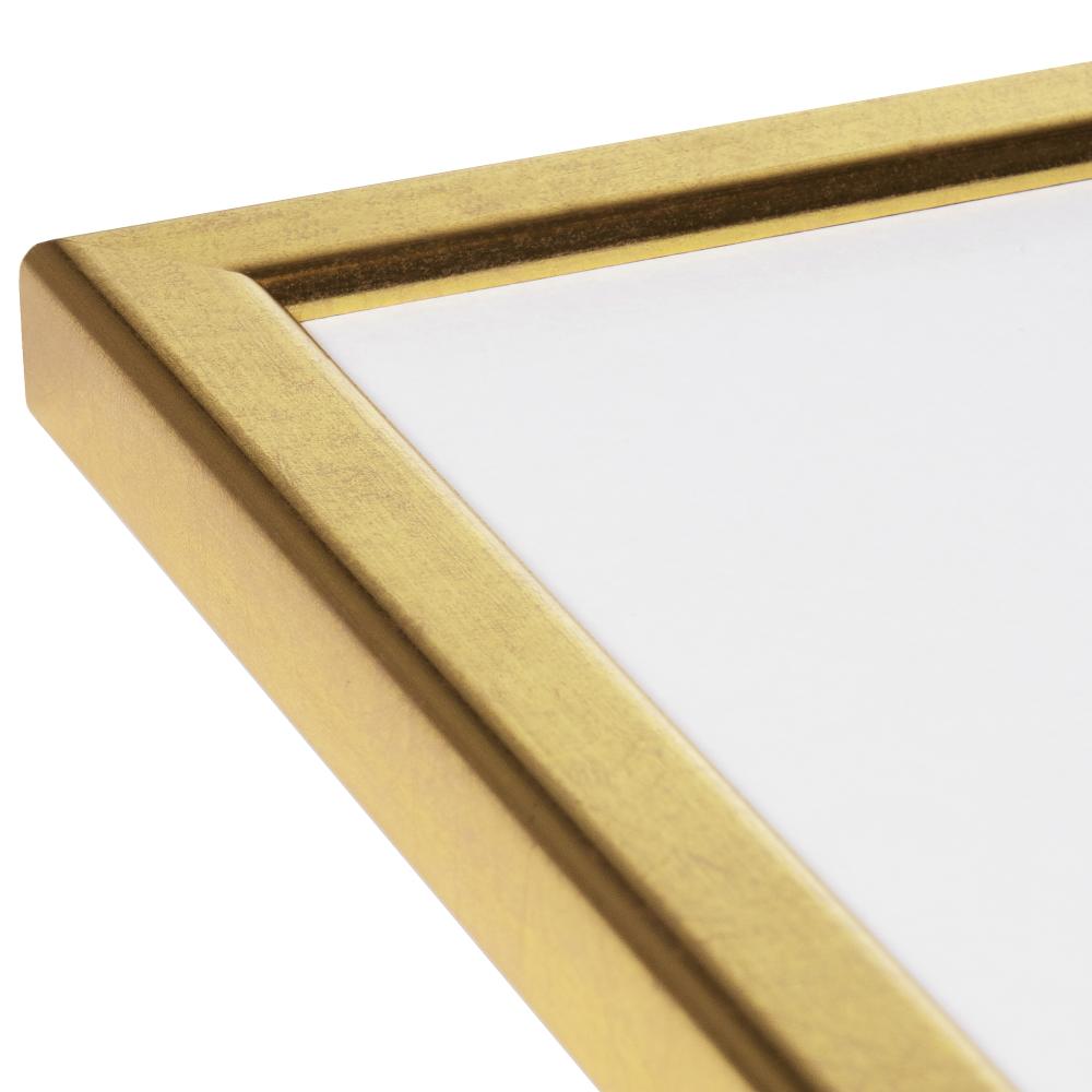 Ramme Slim Mat antirefleksglas Guld 13x18 cm