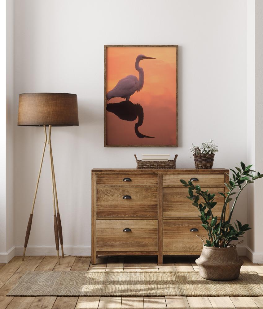 Bird In Orange Water Plakat