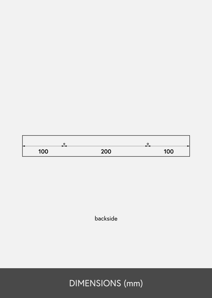 Billedhylde Eg 40 cm