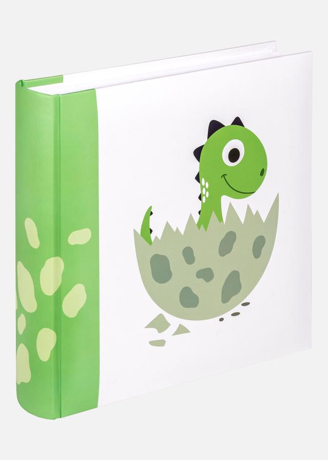 Little Dino Babyalbum Grøn - 22,5x24 cm (80 Hvide sider / 40 ark)