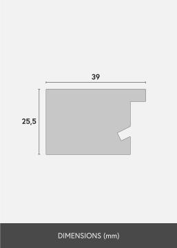 Ramme Juno Akrylglas Sort 30x40 cm