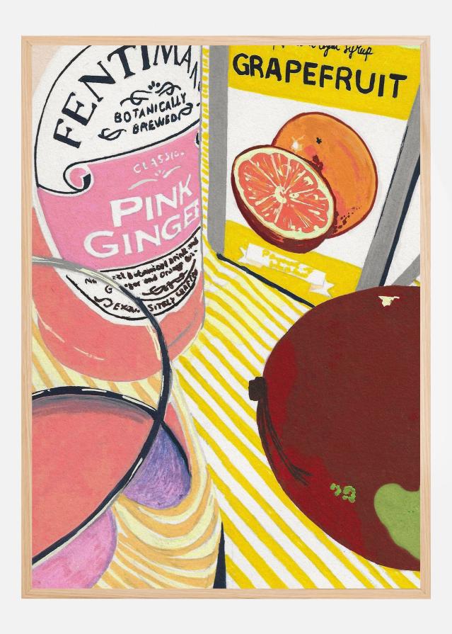 Fentimans Pink Ginger Plakat