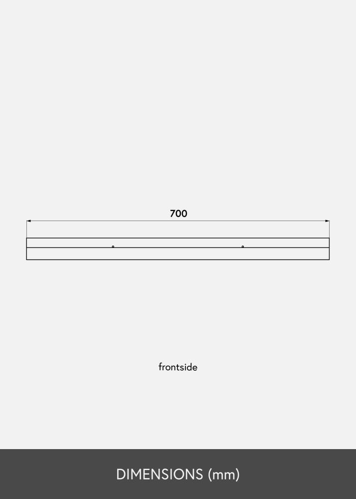 Billedhylde Eg 70 cm