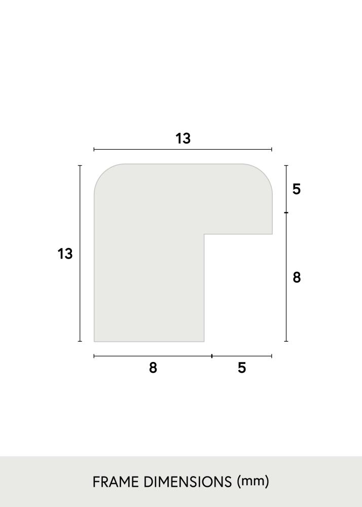 Ramme Kaspar Akrylglas Sort 42x59,4 cm (A2)