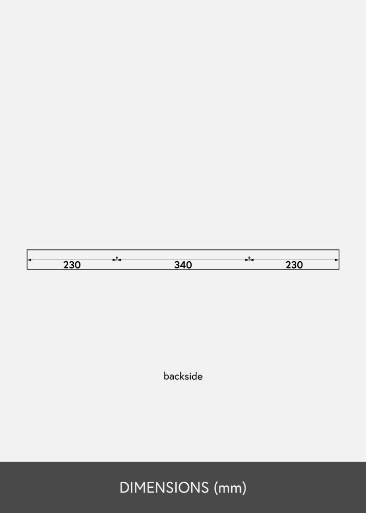 Billedhylde Hvid 80 cm