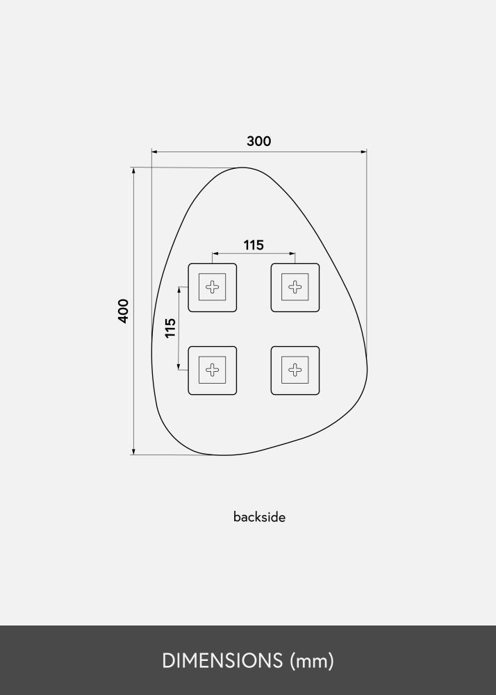 KAILA Spejl Shape I 30x40 cm