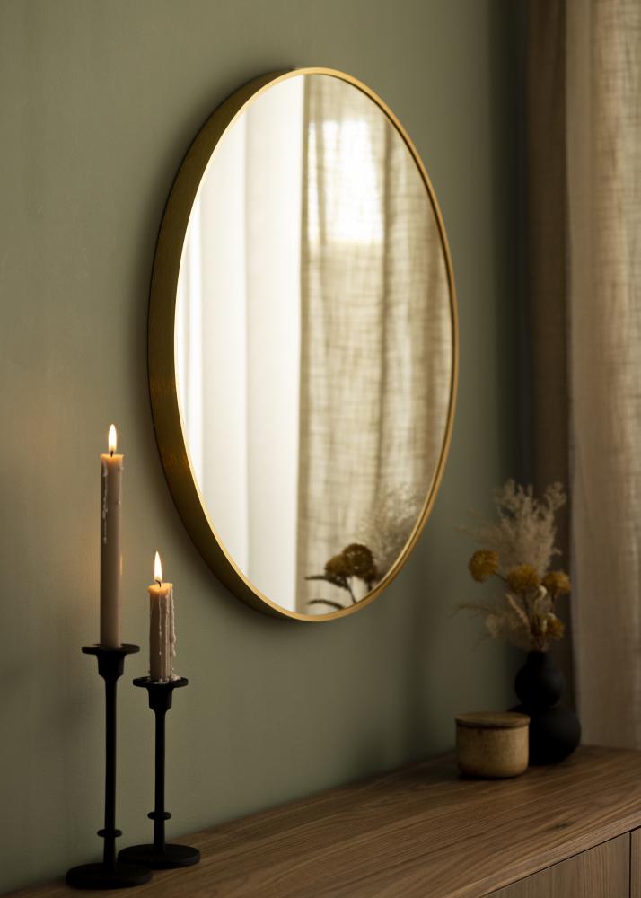 KAILA Round Mirror - Edge Gold 70 cm Ø